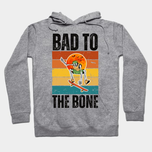 Bad to the Bone Hoodie by BandaraxStore